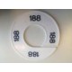 Maatring 9 cm wit/zw 188 